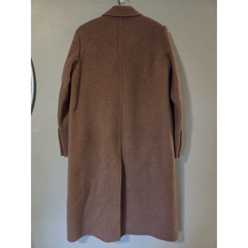 Vince Brushed Wool Alpaca Long Coat Vintage Rose Pink Large MSRP $695 Trench EUC - Picture 9 of 11
